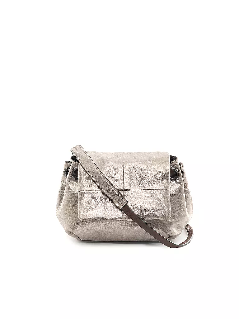 INA KENT | Ledertasche - Umhängetasche ESPE Ed. 1 | silber