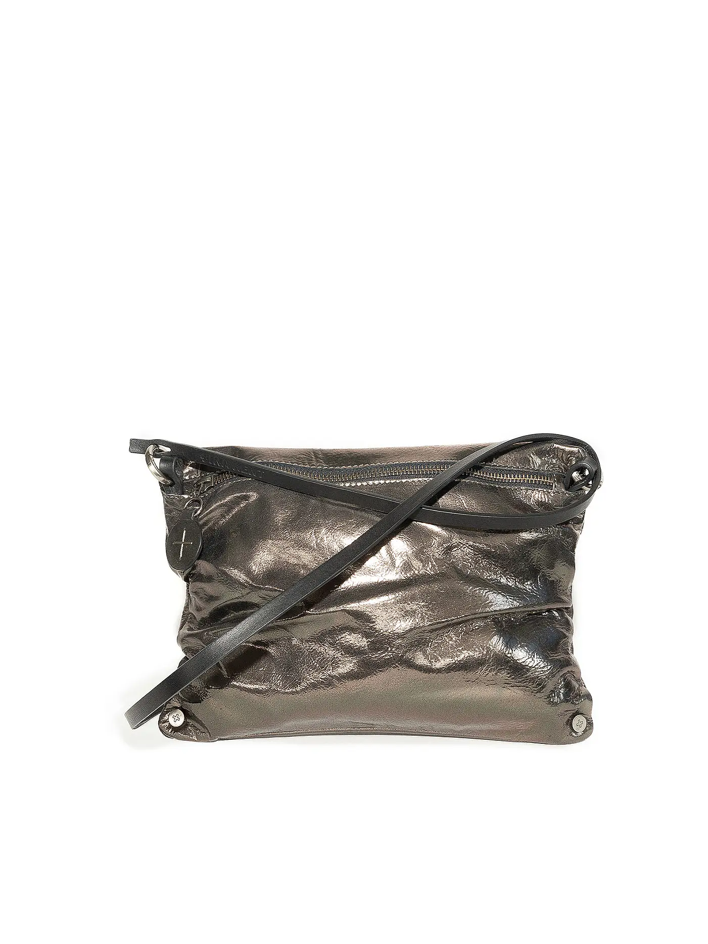 INA KENT | Ledertasche - Umhängetasche MOONLIT Ed. 1 | grau