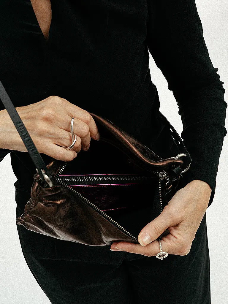 INA KENT | Ledertasche - Umhängetasche MOONLIT ed.1 | Braun