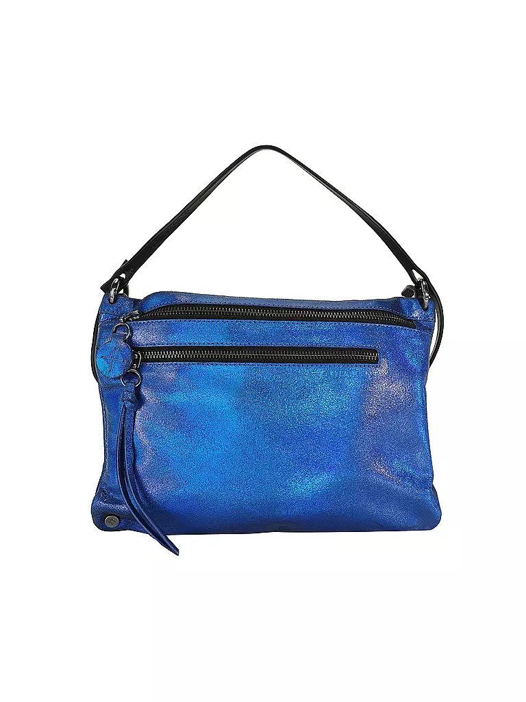 INA KENT | Ledertasche - Umhängetasche MOONLIT ed.2 | blau