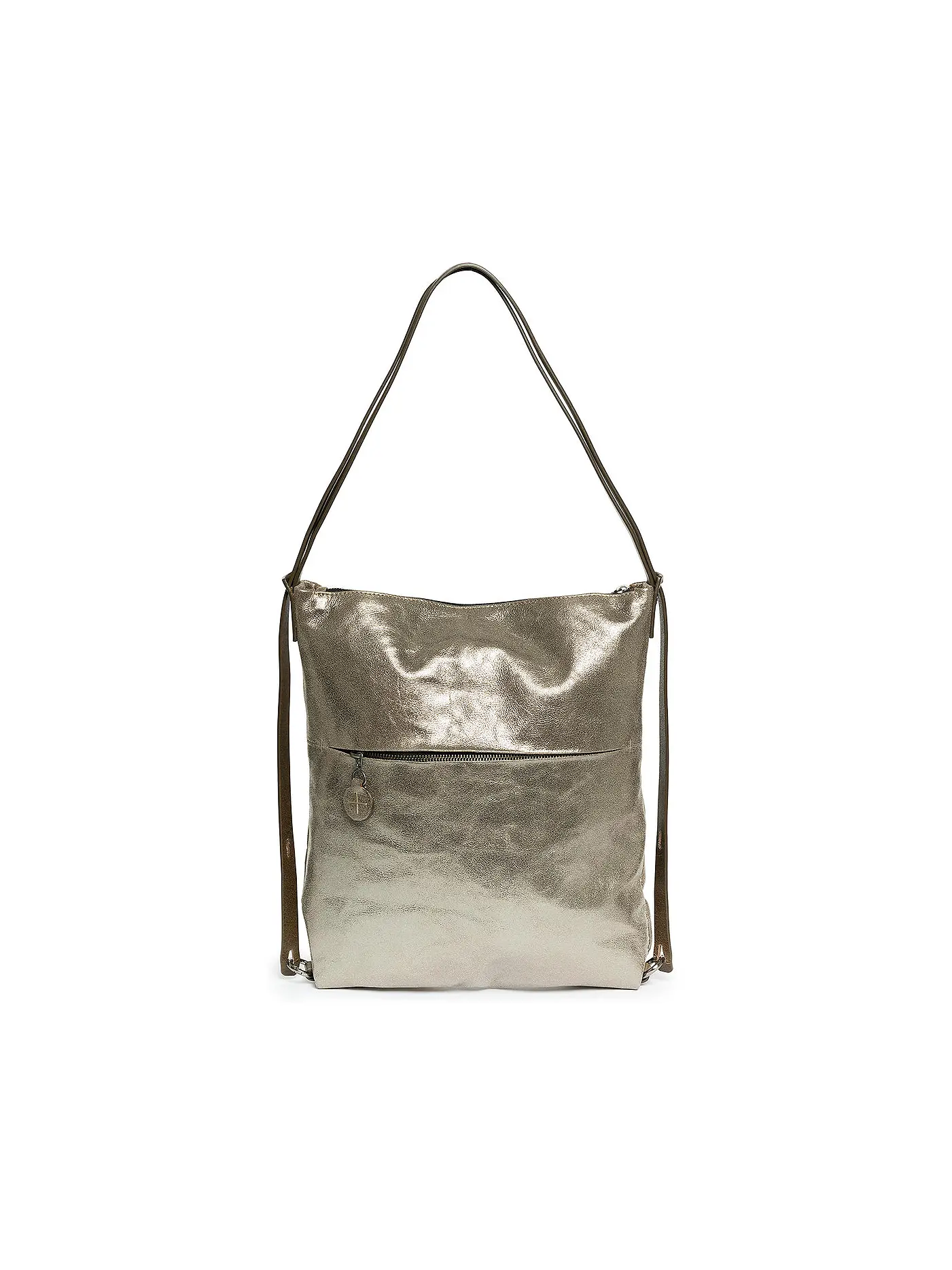 INA KENT | Ledertasche - Umhängetasche SHER ED. 1 | silber