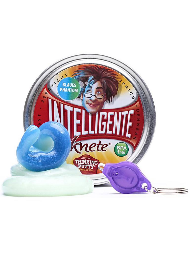 INTELLIGENTE KNETE | Knete - Blaues Phantom inkl. Schwarzlicht-Lampe | keine Farbe