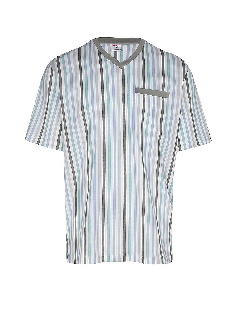 ISA Pyjama  hellgrau | S