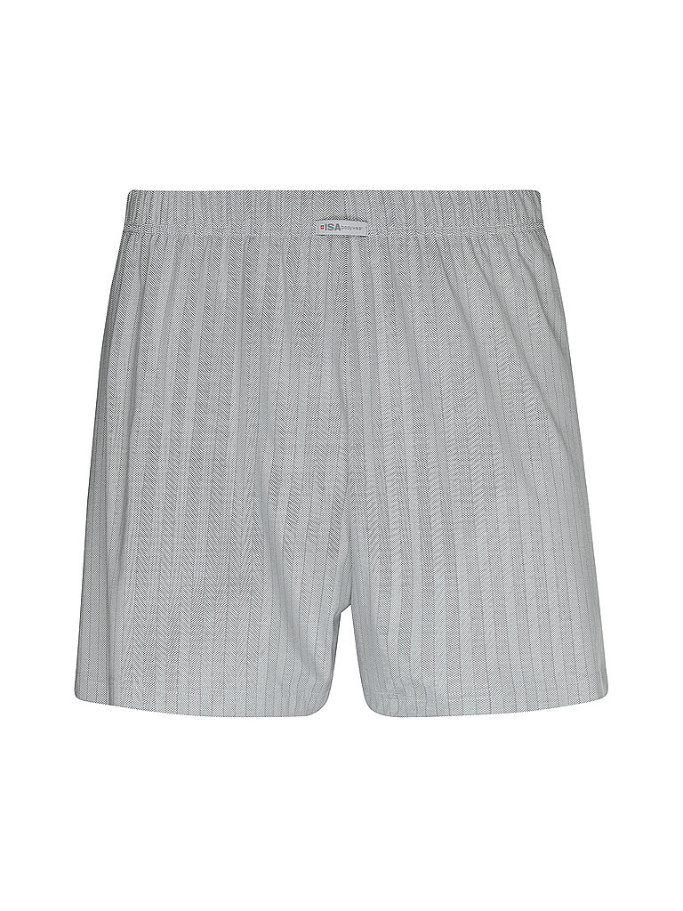 ISA Boxershorts grau gem. hellgrau | M