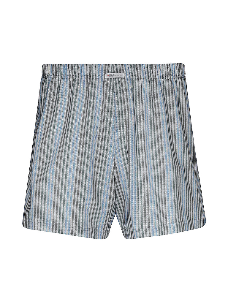 ISA Boxershorts blau bedr. blau | S