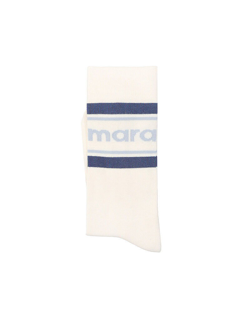 Socken DONA ecru / blue blau herren