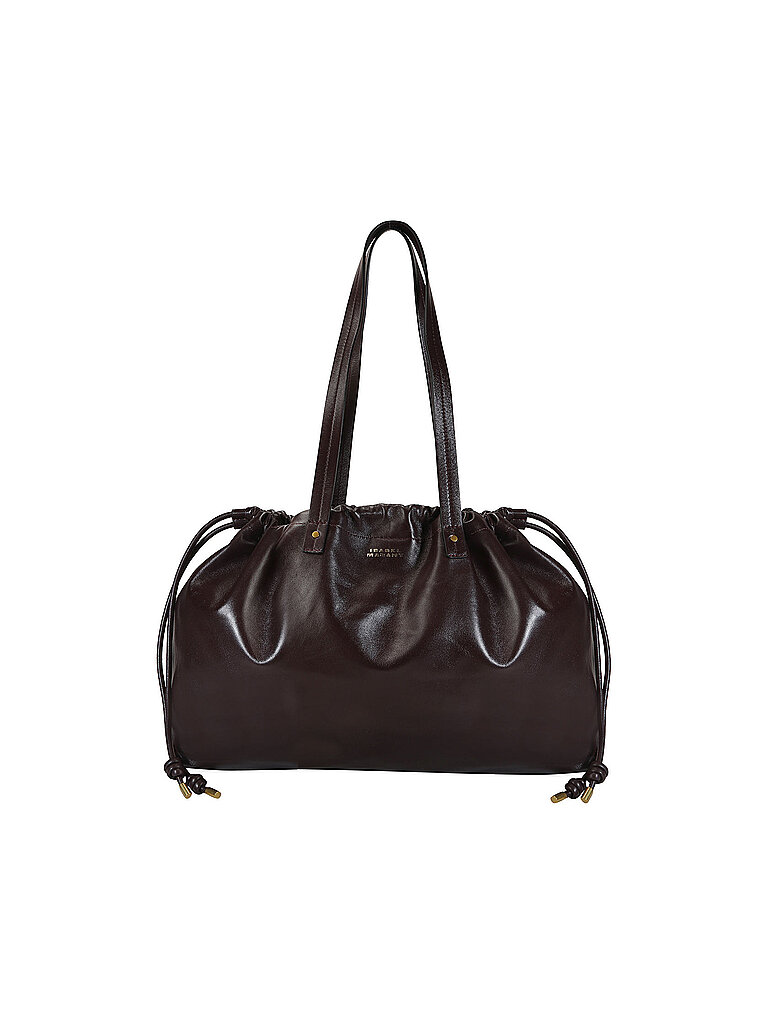 ISABEL MARANT Ledertasche . Henkeltasche SILVEN E/W dunkelrot