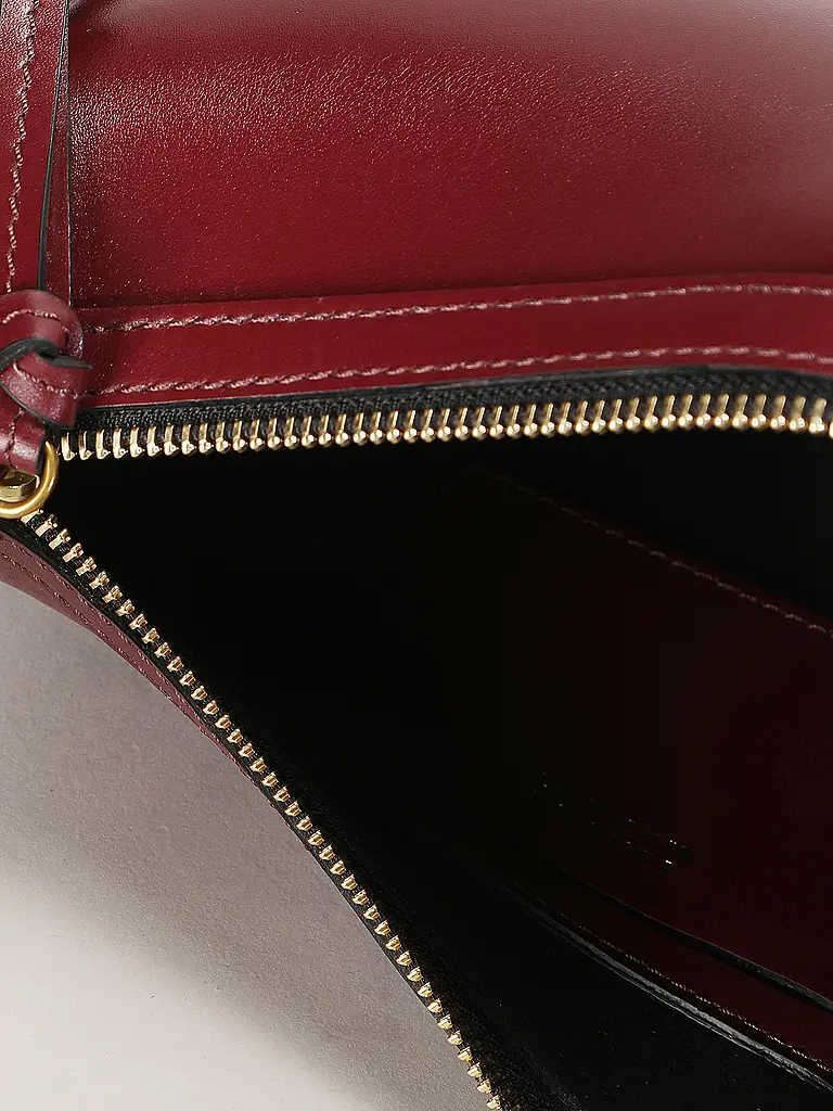 ISABEL MARANT | Ledertasche - Schultertasche OSKAN MOON | Dunkelrot