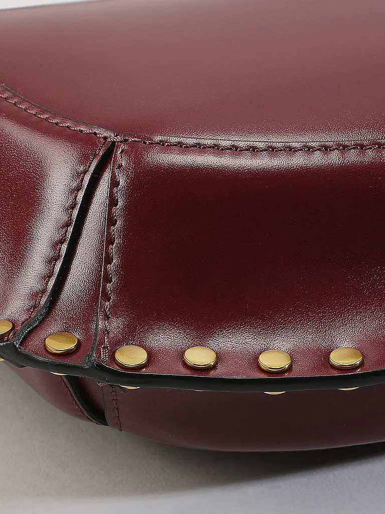 ISABEL MARANT | Ledertasche - Schultertasche OSKAN MOON | Dunkelrot
