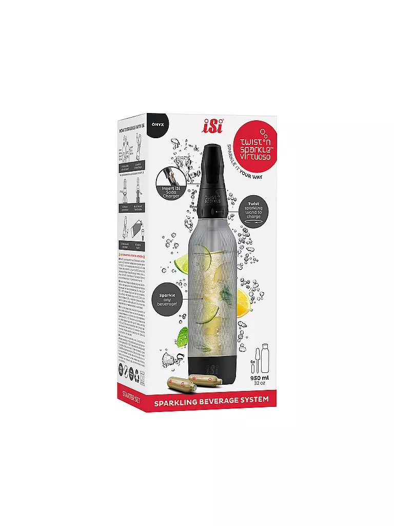 ISI | Starter Set TWIST'N SPARKLE VIRTUOSO 0,95l  Grey | creme