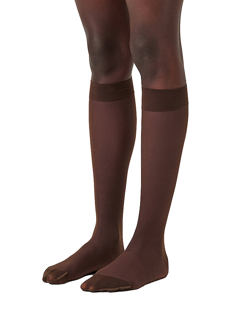 ITEM M6 Kniestrümpfe INVISIBLE 15 DEN cacao braun | 39-41