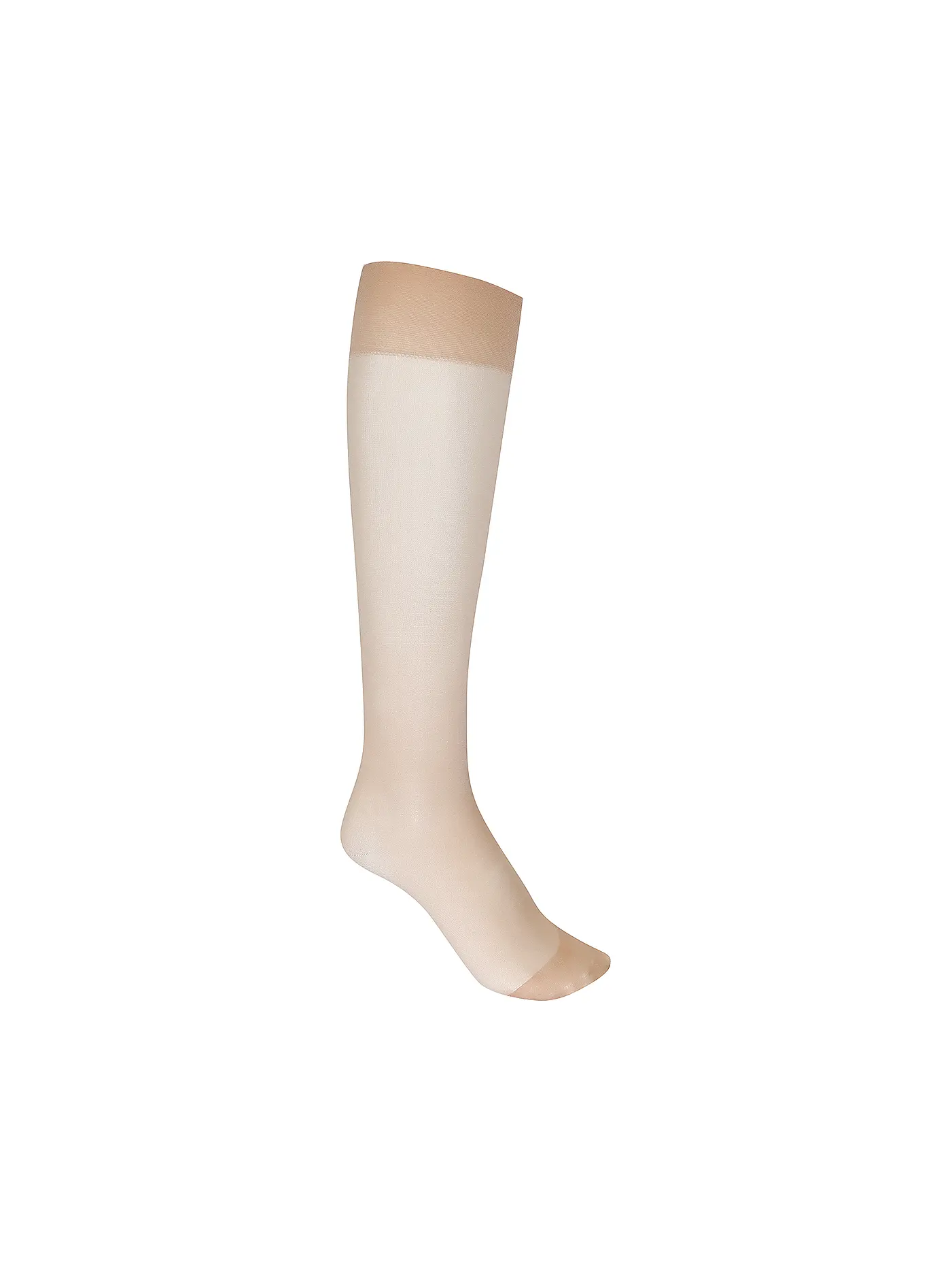 ITEM M6 | Kniestrümpfe - Knee-High "Invisible" 15DEN (Powder) | beige