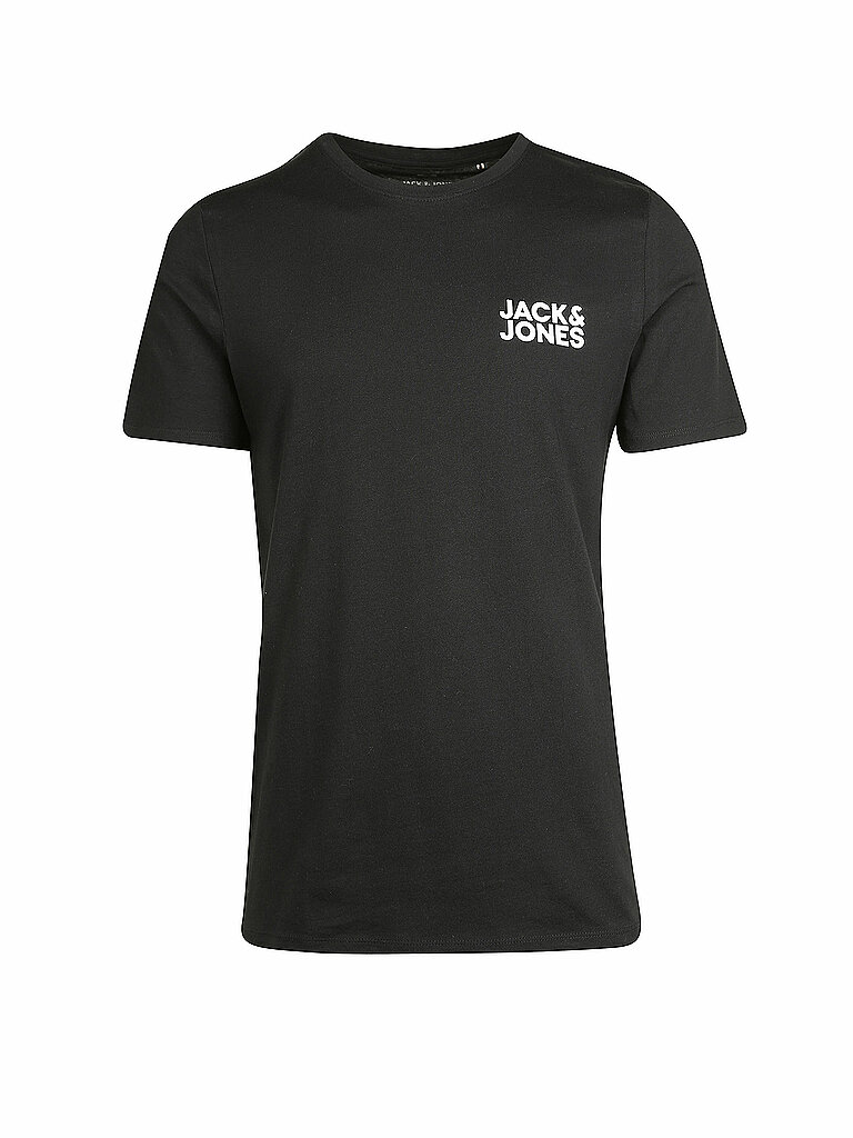 jack & jones t-shirt jjecorp  schwarz | m