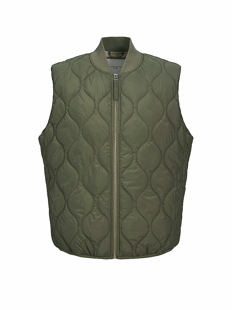 JACK & JONES Steppgilet JJKODA  olive | M