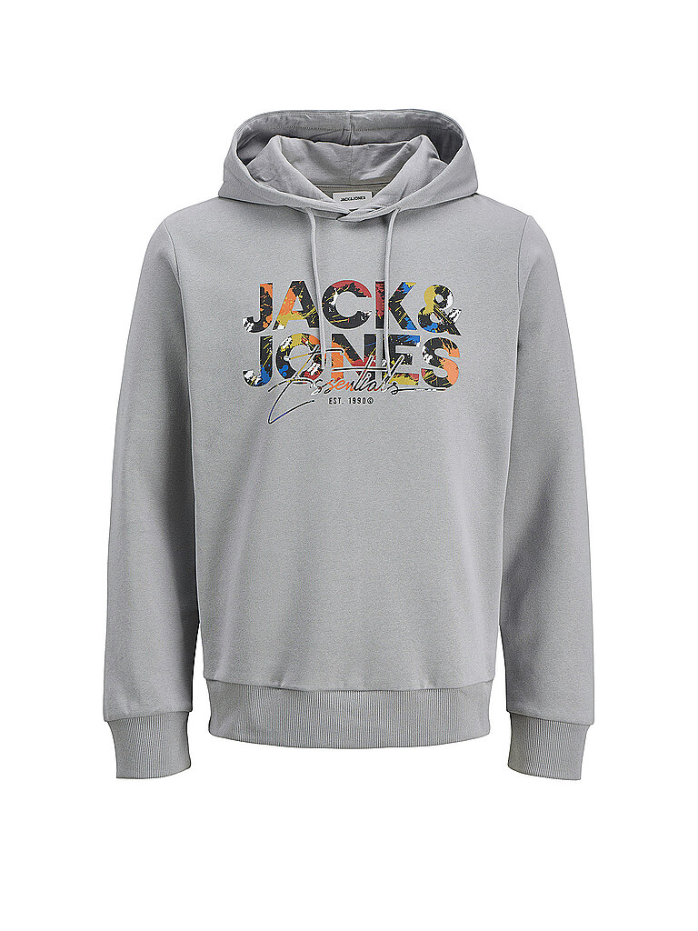JACK & JONES Kapuzensweater - Hoodie JJGEPLAS hellgrau | S