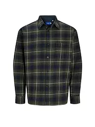 JACK & JONES | Flannelhemd Overshirt JORFREDERIKSBERG  | schwarz