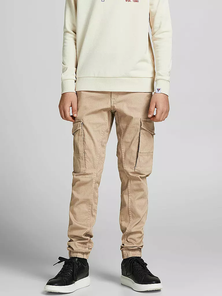 JACK & JONES | Jungen Cargohose JPSTPAUL JJFLAKE | olive