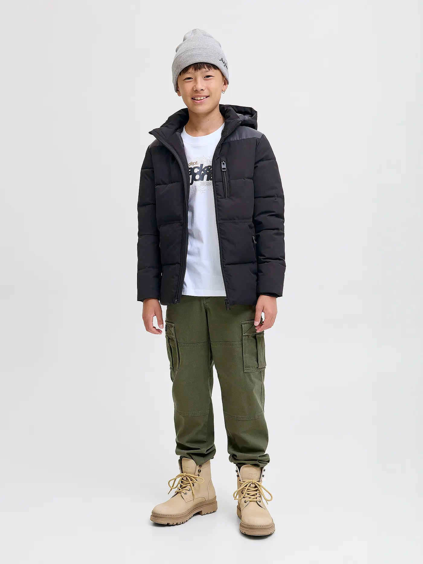 JACK & JONES | Jungen Jacke  JJEOWEN | schwarz