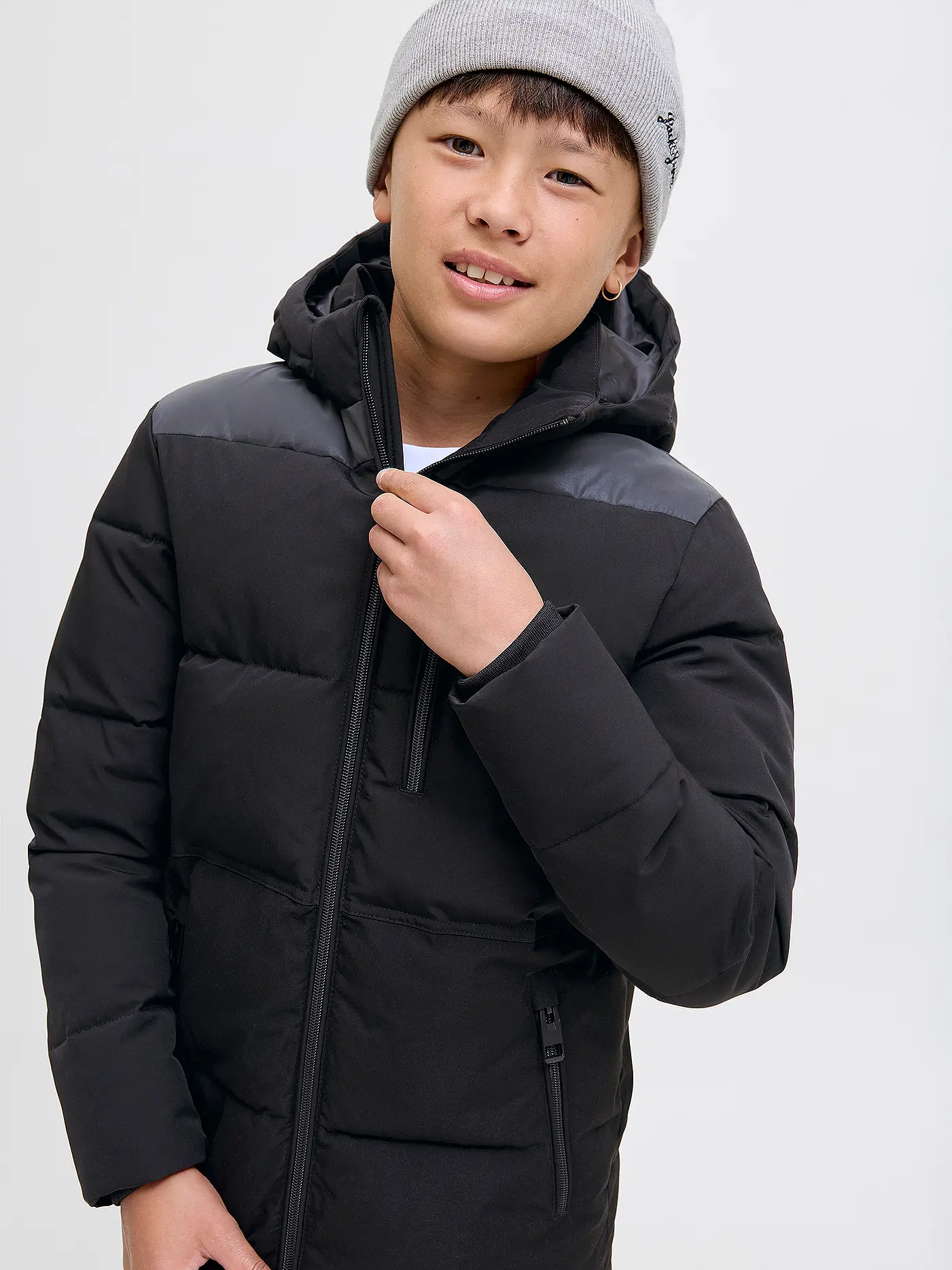JACK & JONES | Jungen Jacke  JJEOWEN | schwarz