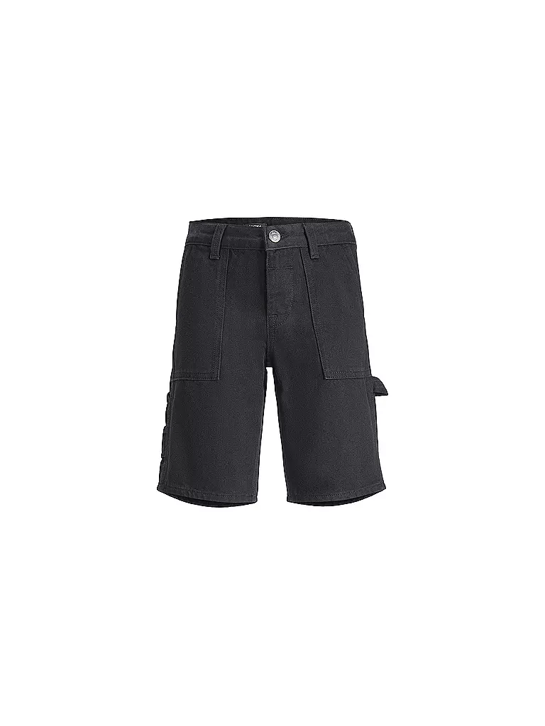 JACK & JONES | Jungen Jeans Shorts  JJITONY JJIUTILITY | Schwarz