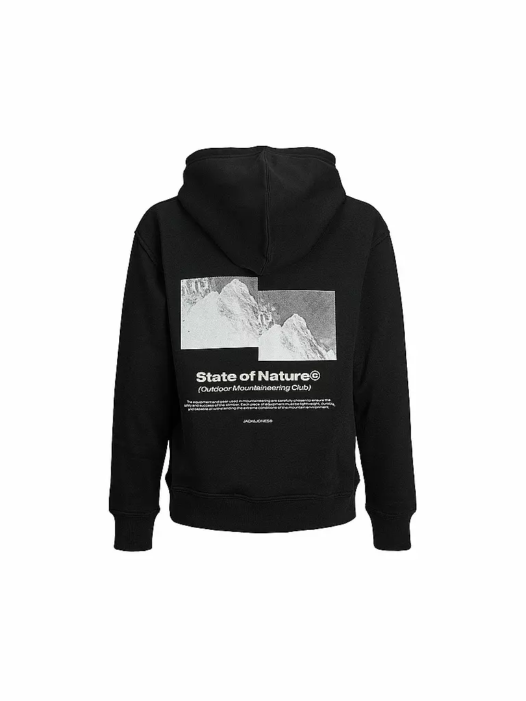 JACK & JONES | Jungen Kapuzensweater - Hoodie JCOALPHA MOUNTAIN | Schwarz