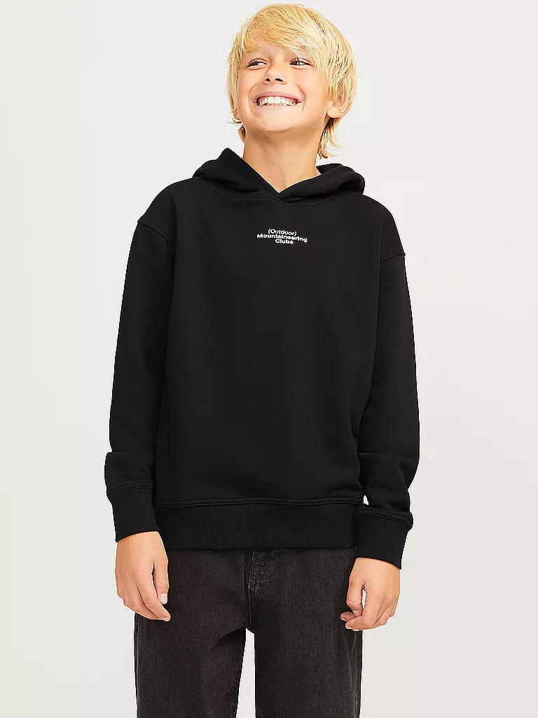 JACK & JONES | Jungen Kapuzensweater - Hoodie JCOALPHA MOUNTAIN | Schwarz