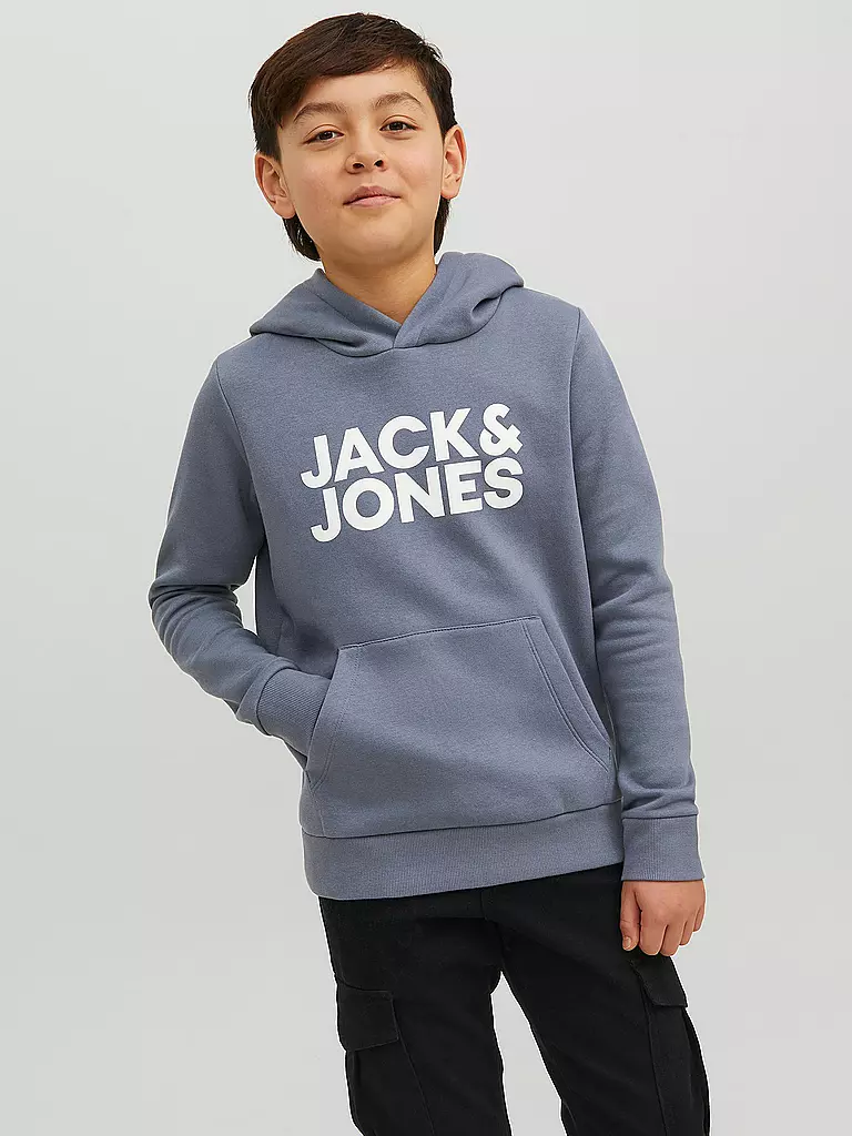 JACK & JONES | Jungen Kapuzensweater - Hoodie JJECORP | schwarz