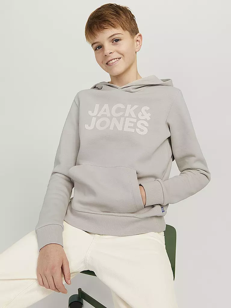JACK & JONES | Jungen Kapuzensweater - Hoodie JJECORP | beige