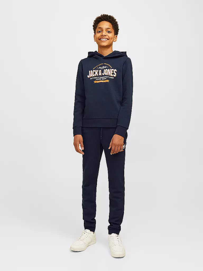 JACK & JONES | Jungen Kapuzensweater - Hoodie JJELOGO | Dunkelblau