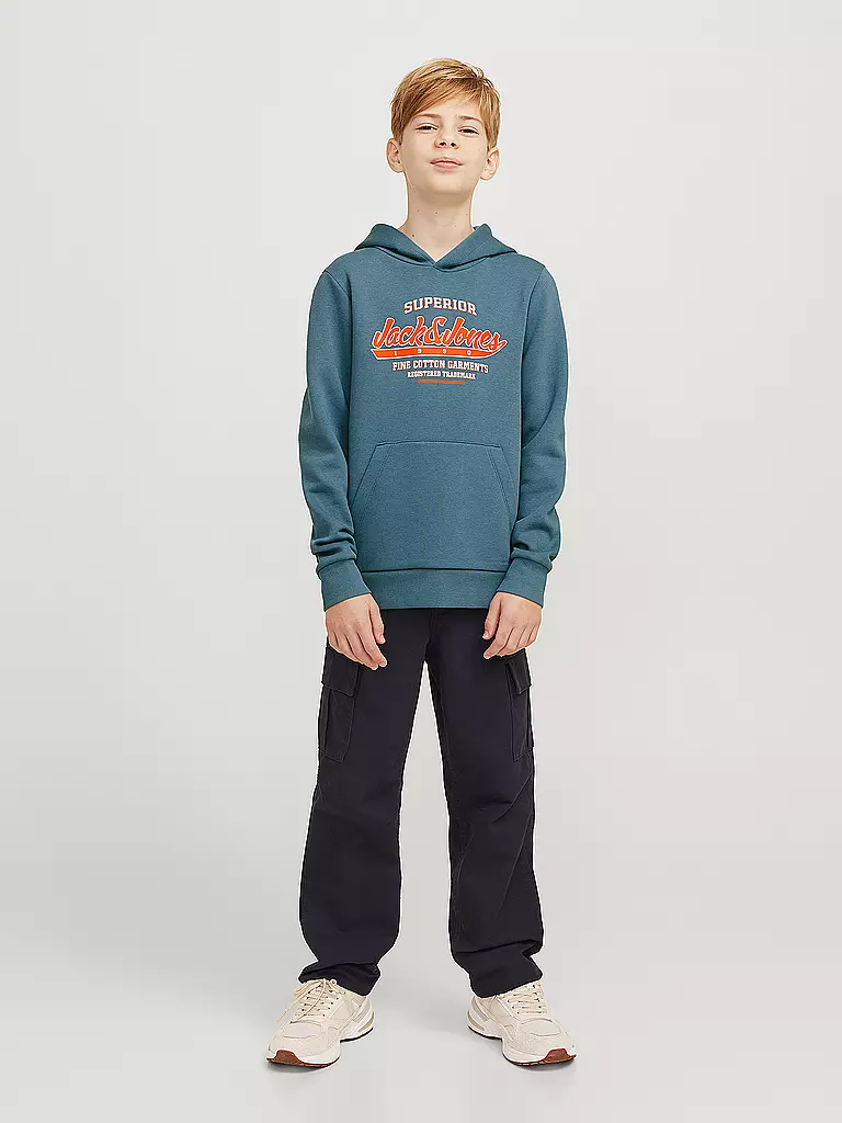JACK & JONES | Jungen Kapuzensweater - Hoodie JJELOGO | Petrol