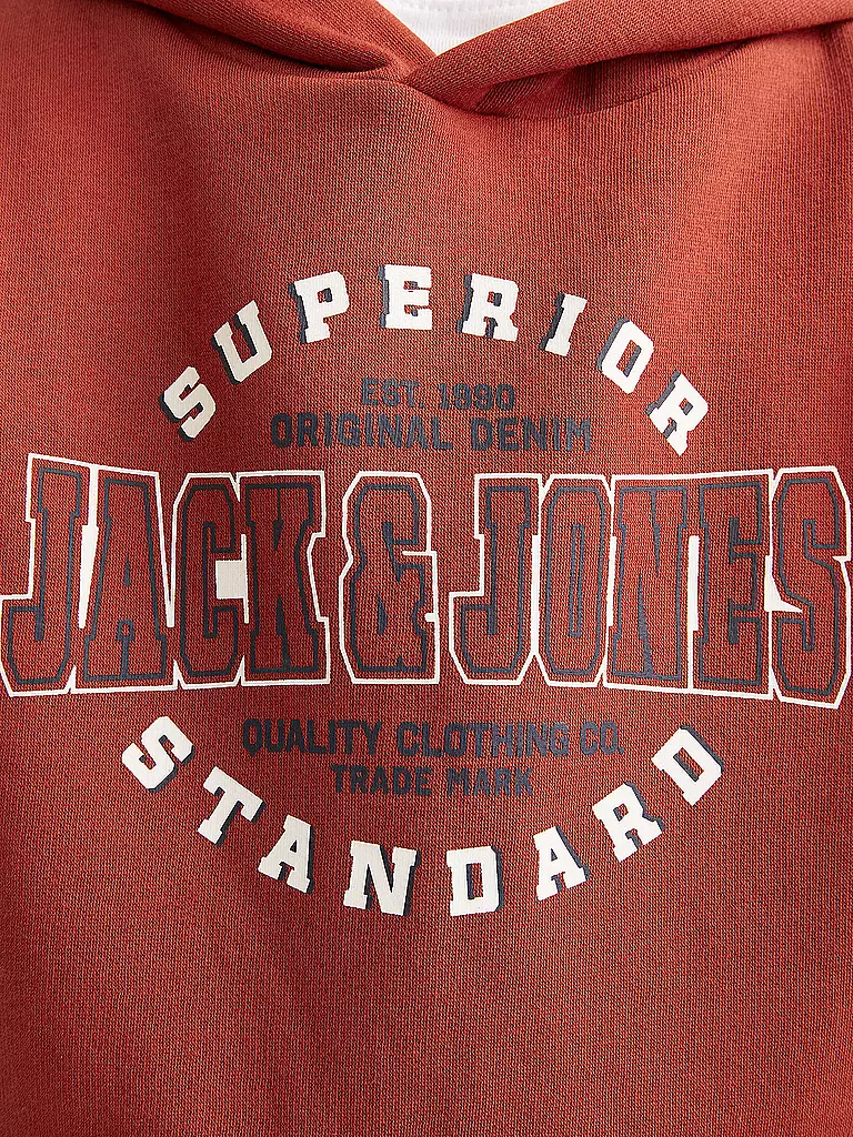 JACK & JONES | Jungen Kapuzensweater - Hoodie JJELOGO | Rot