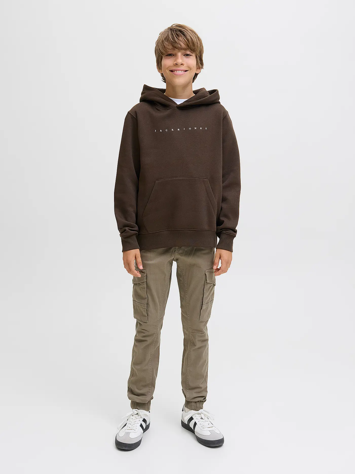JACK & JONES | Jungen Kapuzensweater - Hoodie JJESTAR JJ  | braun