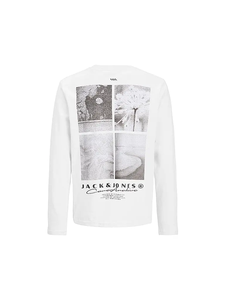 JACK & JONES | Jungen Langarmshirt JCOPOINT  | Weiss