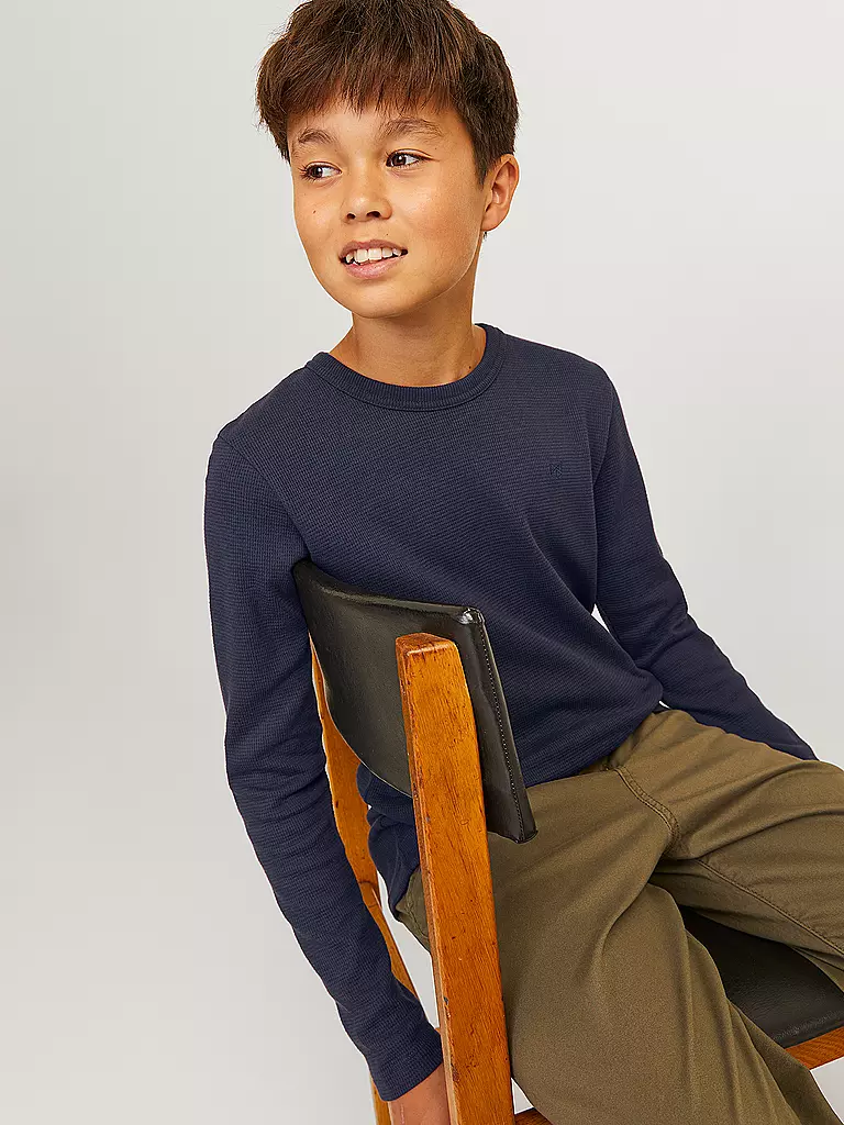 JACK & JONES | Jungen Langarmshirt JPRBLUHARRY | Dunkelblau