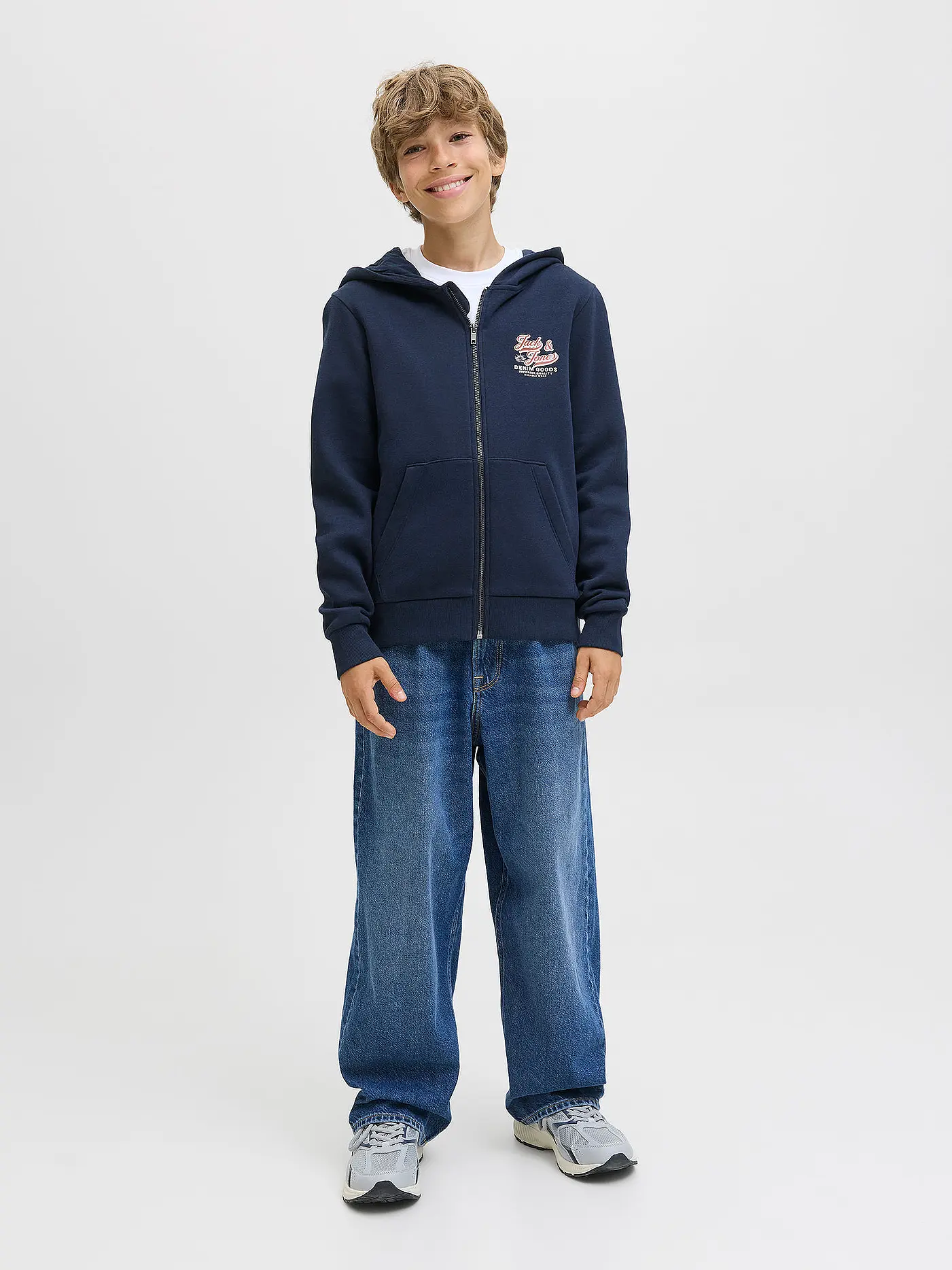 JACK & JONES | Jungen Sweatjacke JJELOGO | dunkelblau