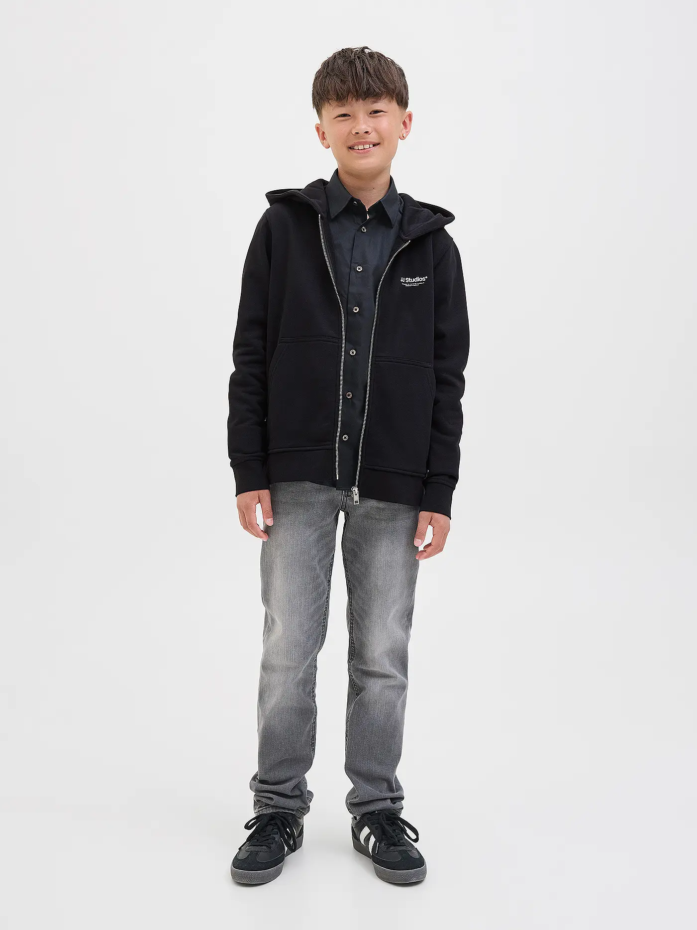 JACK & JONES | Jungen Sweatjacke JJESOHO  | schwarz