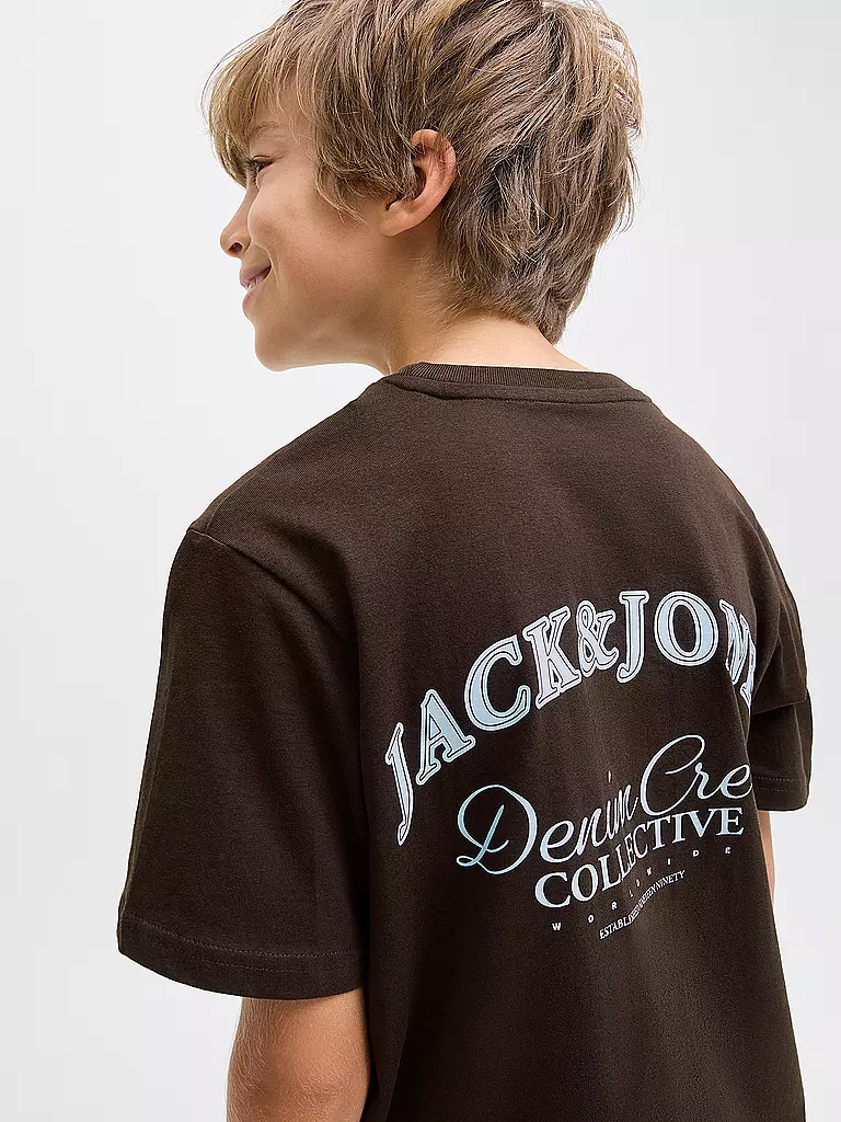 JACK & JONES | Jungen T-Shirt JJEBRANDES | dunkelrot