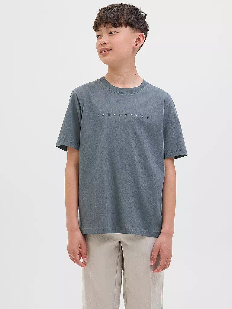 JACK & JONES | Jungen T-Shirt JJESTAR | dunkelgrün