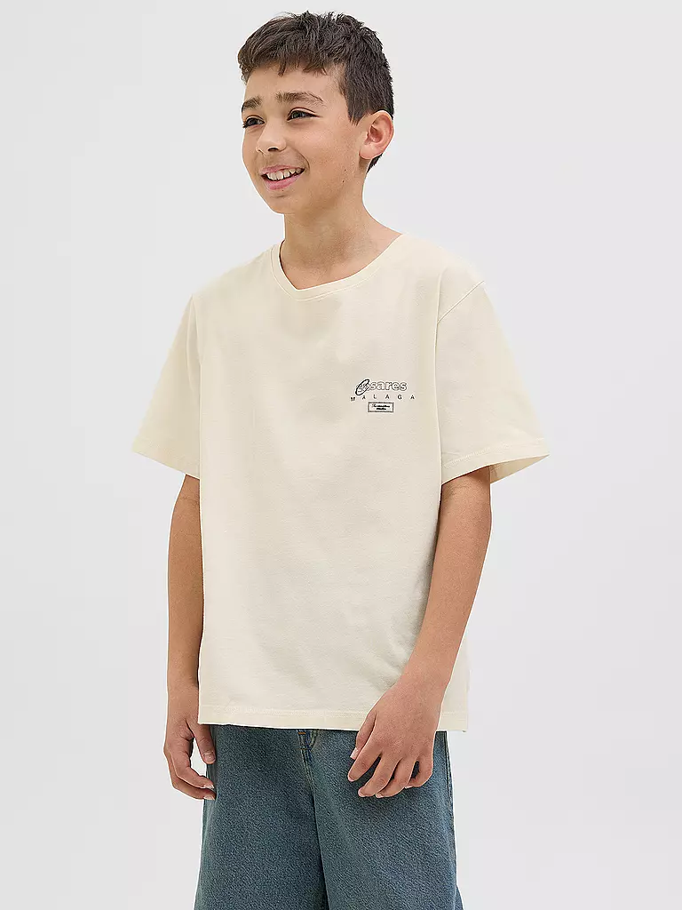 JACK & JONES | Jungen T-Shirt JORALMERIA  | Creme
