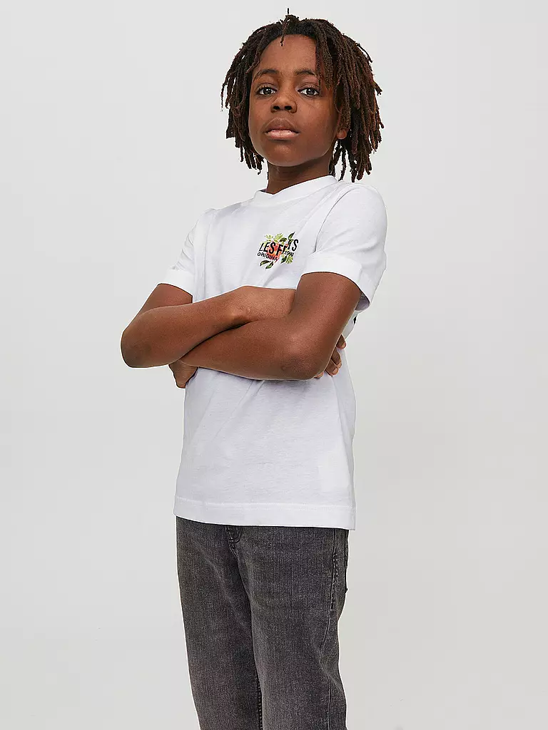 JACK & JONES | Jungen T-Shirt JORFLORES | schwarz