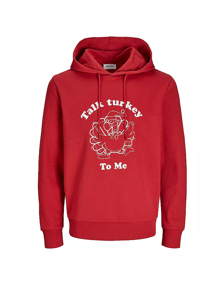 JACK & JONES | Kapuzensweater - Hoodie JJXMAS  | Rot