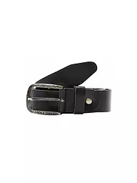 JACK & JONES | Ledergürtel " JJIPAUL " | schwarz