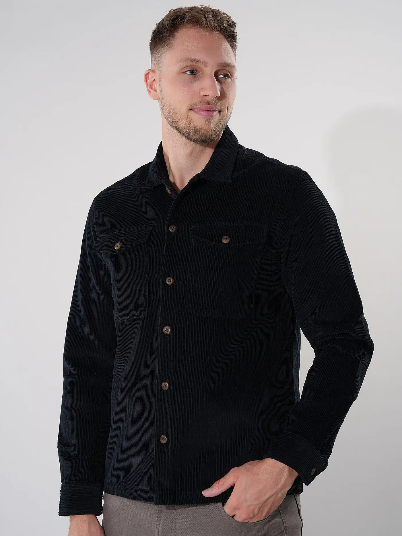 JACK & JONES | Overshirt JJEEDDIE | schwarz