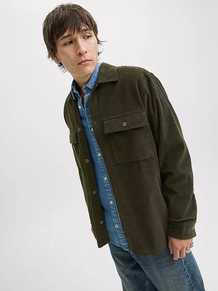 JACK & JONES | Overshirt JJEPERFECT | schwarz