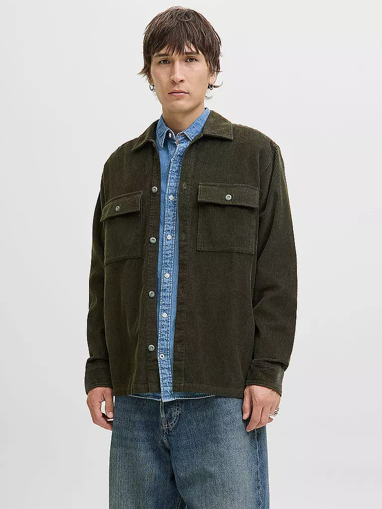 JACK & JONES | Overshirt JJEPERFECT | schwarz