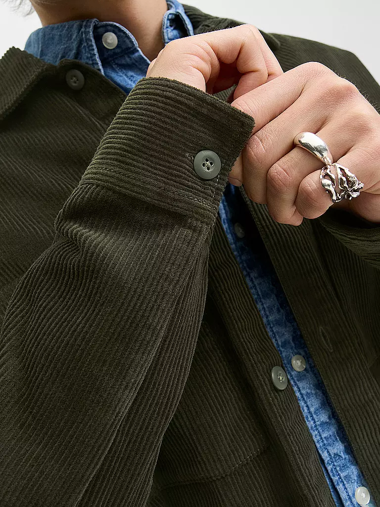 JACK & JONES | Overshirt JJEPERFECT | schwarz