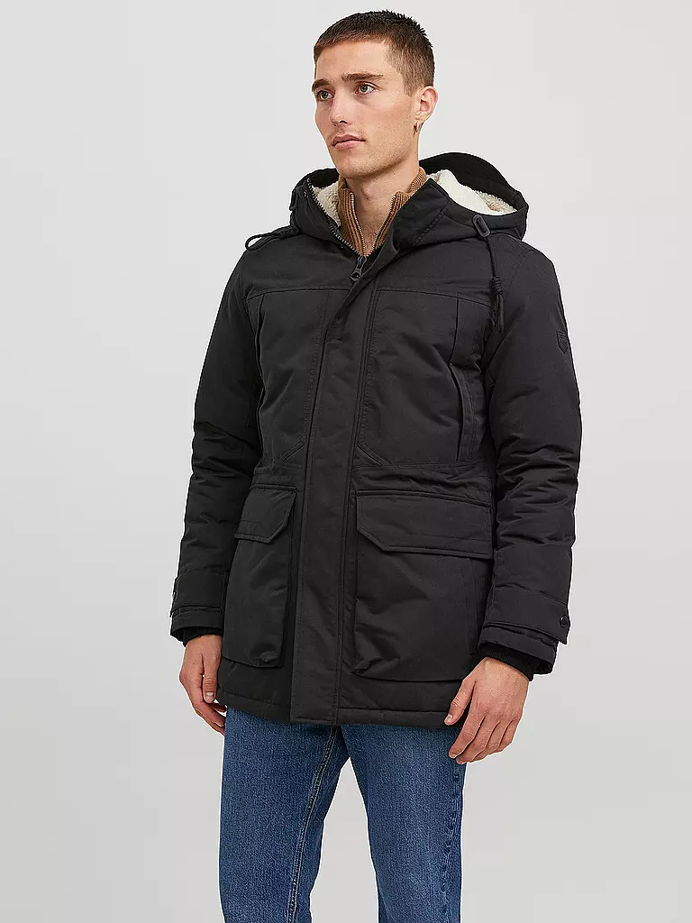 JACK & JONES | Parka JJECLIP | schwarz