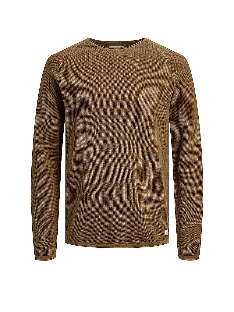 JACK & JONES | Pullover JJEHILL | hellbraun