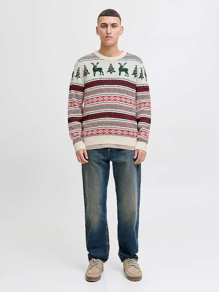 JACK & JONES | Pullover JJXMAS | Dunkelgrün