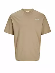 JACK & JONES | T-Shirt JJEAMES | Hellbraun